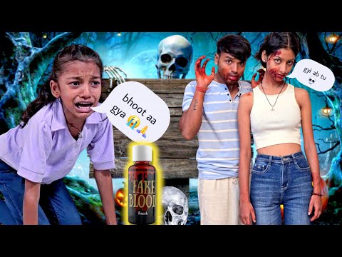 Fake blood prank on vaishnavi 😱 choti bachi rone lag gyi 😭