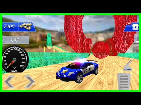 Mega Ramp Police Car Stunts Cop Car GT Racing Game 2020 Android Gameplay