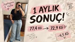 NASIL KİLO VEREMİYORUM? | 77,4’ten 72,9 KG’a! 😳 | Diyetisyenle 5. Haft