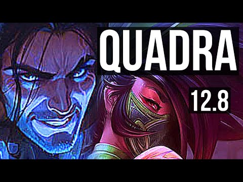 SYLAS vs AKALI (MID) | 12 solo kills, Quadra, Legendary, 19/2/6, 300+ games | KR Diamond | 12.8