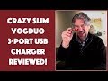The Super Slim VOGDUO 3 Port USB Charger  - REVIEWED