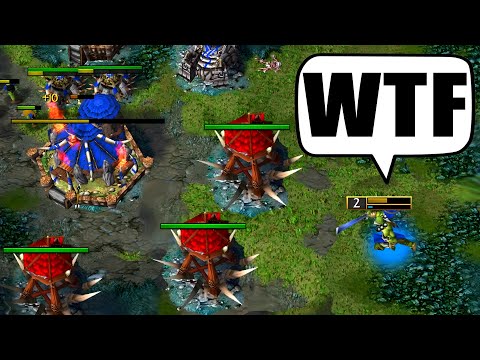 This Cheeky Man Is Tower Rushing ME! - WC3 - Grubby