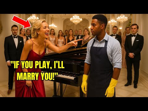 If You Can Play This Piano, I’ll Marry You! — Billionaire Mocked; Black Janitor Played Like a Genius
