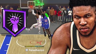 This GIANNIS ANTETOKOUNMPO BUILD with 92 DUNK 90 STRENGTH has REC PLAYERS IN FEAR on NBA 2K24...
