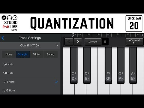 How to quantize notes in GarageBand iOS (iPhone/iPad) Video