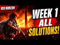 ALL Week 1 Scout Solutions! Red Horizon Manhunt FULL GUIDE | The Division 2
