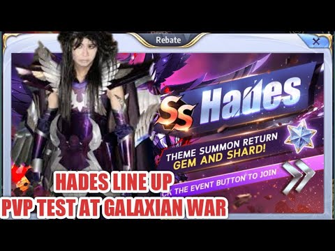 Saint Seiya Awakening : Hades line up pvp test at galaxian war