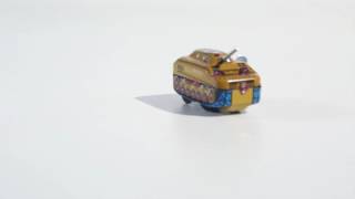 Plechový tank na klíček