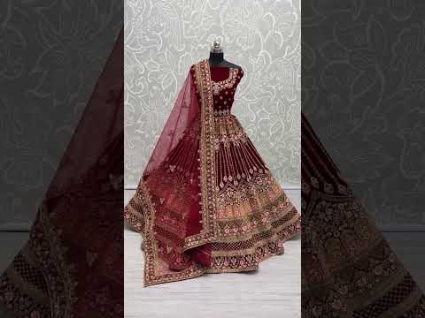 Anjani Art 2417 Velvet Wholesale Bridal Lehenga Catalog – product video thumbnail