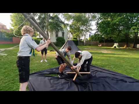 Kohten-Challenge in der Wölfe Gruppenstunde