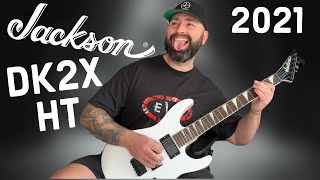 Video thumbnail for JACKSON X SERIES DINKY™ DK2X HT, LAUREL FINGERBOARD, SNOW WHITE REVIEW by Ninecore Neil
