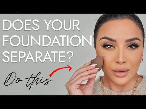 HOW TO STOP FOUNDATION FROM SEPARATING ON FACE EASY HACKS | NINA UBHI