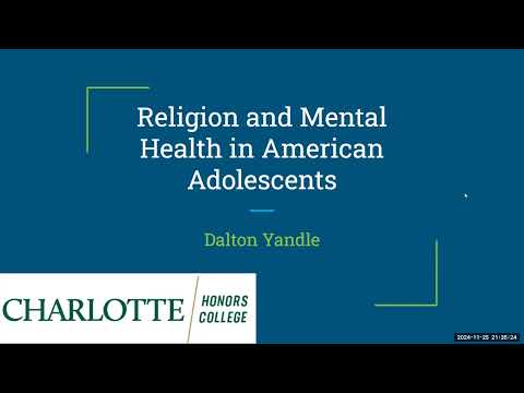 <p>Religion and Mental Health in American Adolescents</p>