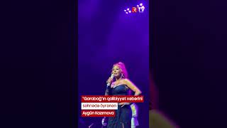 &quot;Qarabağ&quot;ın qalibiyyət xəbərini səhnədə öyrənən Aygün Kazımova - RTV