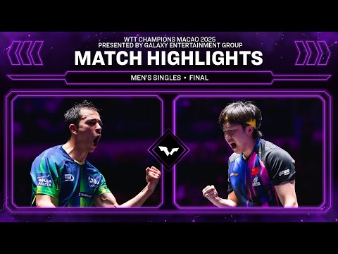 Hugo Calderano vs Wang Chuqin | MS Final | #WTTMacao 2025