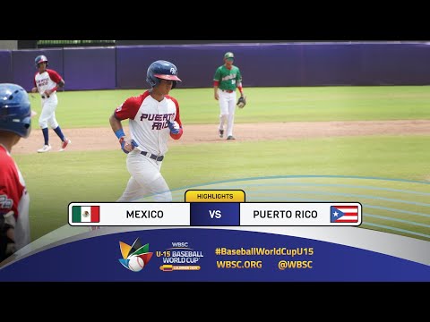Highlights | Game 43 Mexico vs Puerto Rico | 2024 WBSC U-15 Baseball World Cup
