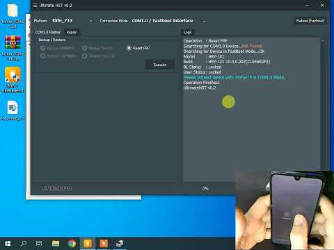 honor 10 lite HRY-LX1 Frp /Удалить гугл аккаунт / UMTv2   UltimateHST