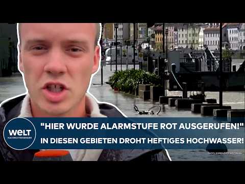 DEUTSCHLAND: "Hier wurde Alarmstufe Rot ausgerufen!" In diesen Gebieten droht heftiges Hochwasser!