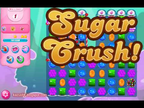 Candy Crush Saga Level 7947 (3 stars, No boosters, First Try)