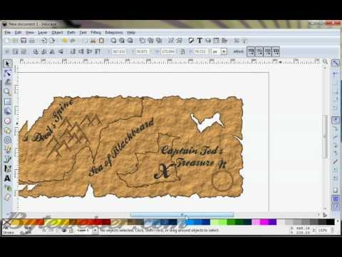 Byteweiser Inkscape Tutorial #6: Pirate Treasure Map