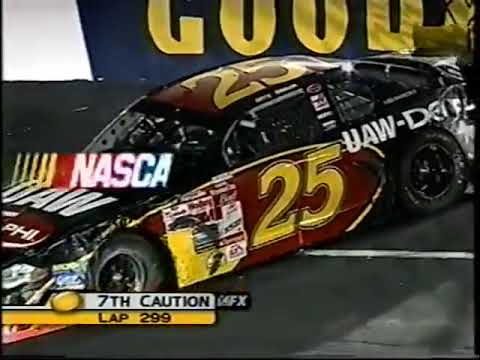 2001 NASCAR Cup @ Richmond - Nadeau Crashes