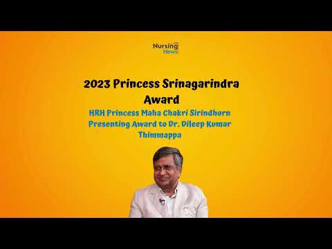 Princes Srinagarindra Award 2023 Received by Dr. T Dileep Kumar