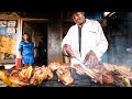Kenyan Street Food HUGE GRILLED MEAT Nyama Choma Tour In Nairobi Kenya African Food