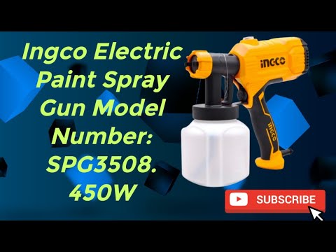 INGCO ELECTRIC PAINT SPRAY GUN MODEL NUMBER: SPG3508.