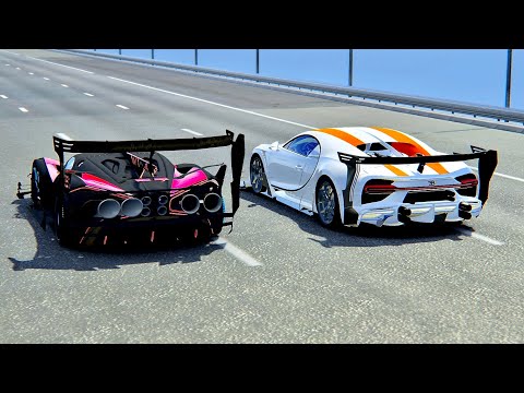 Bugatti Bolide GTR vs Bugatti Chiron GTR - Drag Race 10 KM