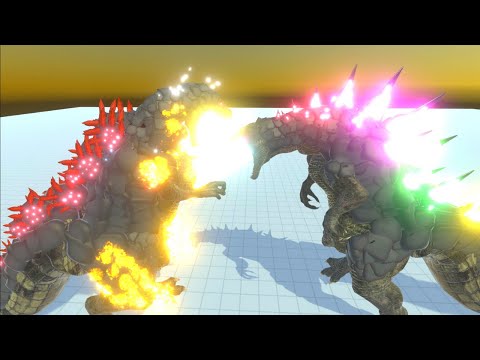 SHIN GODZILLASAURUS VS SHIN GODZILLASAURUS EPIC BATTLES -  ANIMAL REVOLT BATTLE SIMULATORS