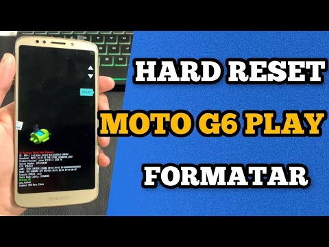 HARD RESET MOTO G6 PLAY FORMATAR Desbloquear Remover Senha padrão Restaurar dados de Fábrica