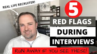 Five Red Flags In A Job Interview - Signs of a Bad Employer