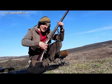 Original long range muzzle loading match rifle at 500 yards
