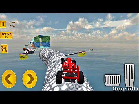 Formula Car GT Racing Stunts - Red Formula Driving - Impossible Tracks Best Android Gameplay FHD