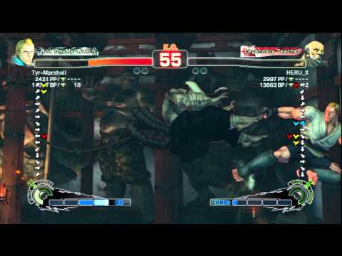 Tyr-Marshall (Abel) Vs HERU_X (Gouken) SSF4 AE Ranked Matches - PSN