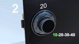 LA GARD Mechanical Lock: 4-Wheel - How to Open Using a Set Combination
