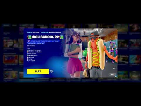 Highschool Roleplay Fortnite Code