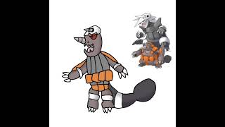 Pokèmon fusion: Rhyperior x Aggron = Rhygron