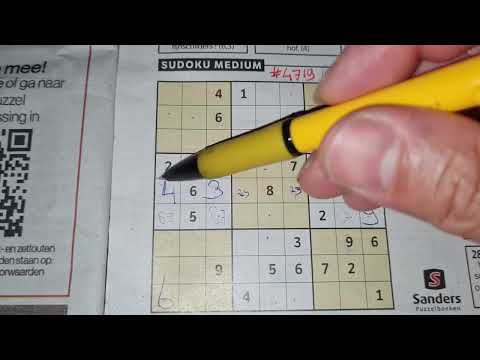 Our Daily Sudoku practice continues. (#4719) Medium Sudoku. 06-18-2022