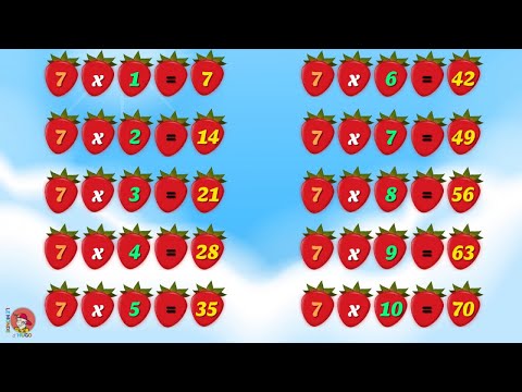 Le Monde d'Hugo - Les tables de multiplication - La table de 7