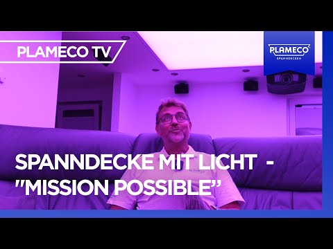 Lichtdurchlässige Plameco-Spanndecke fürs Heimkino – Wow-Effekt garantiert!