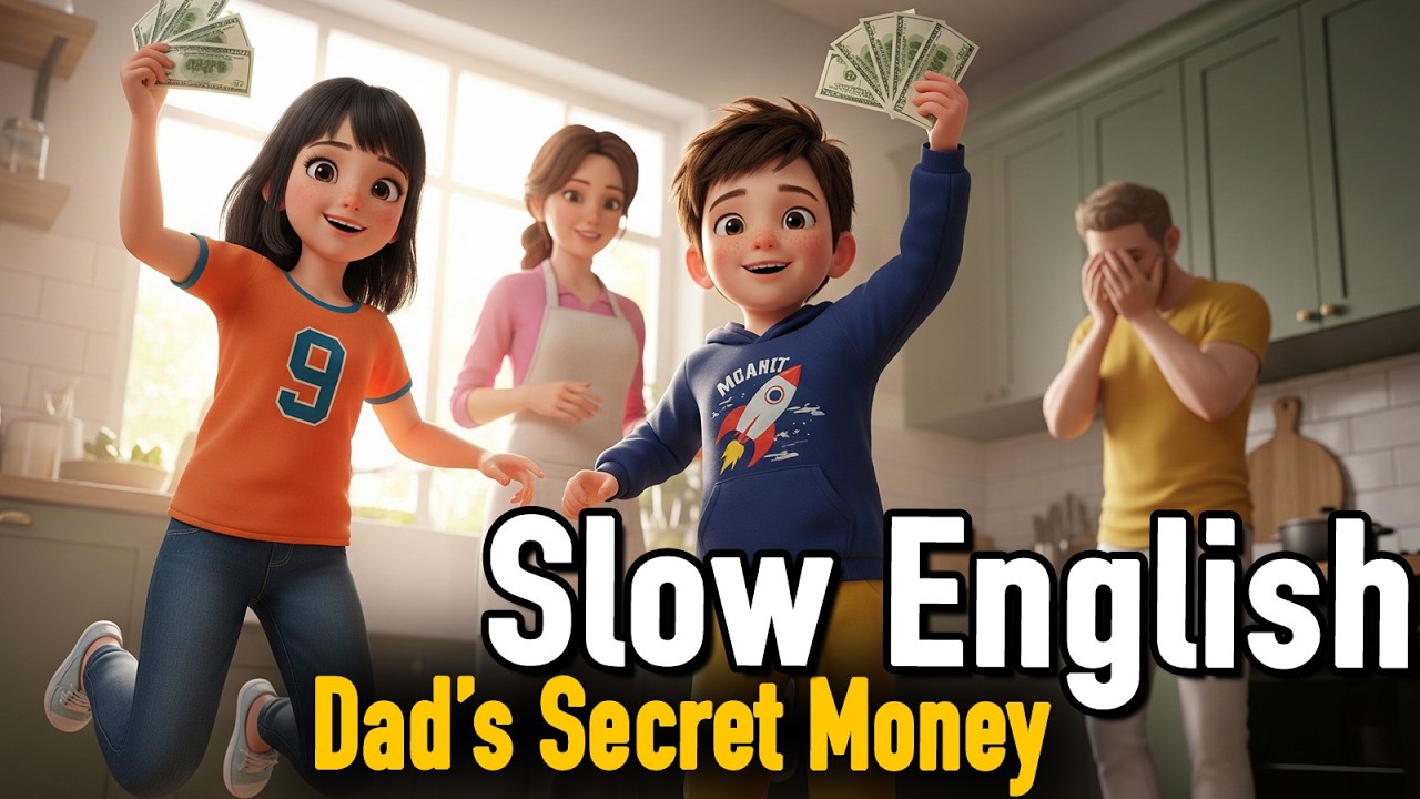 We Found Dad’s Secret Money | Days of My Family | Slow English For Beginners | A1–A2 level - YouTube video featuring the word are you okay