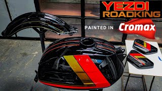 yezdi roadking painted in cromax  high quality pai