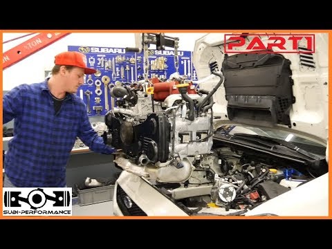 HOW TO Engine Install Subaru Impreza WRX/STI EJ20/EJ25 / エンジンの取り付け方 PART 1 l Subi-Performance