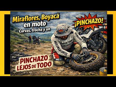 Miraflores, Boyacá en moto | Curvas, trocha y un pinchazo lejos de todo