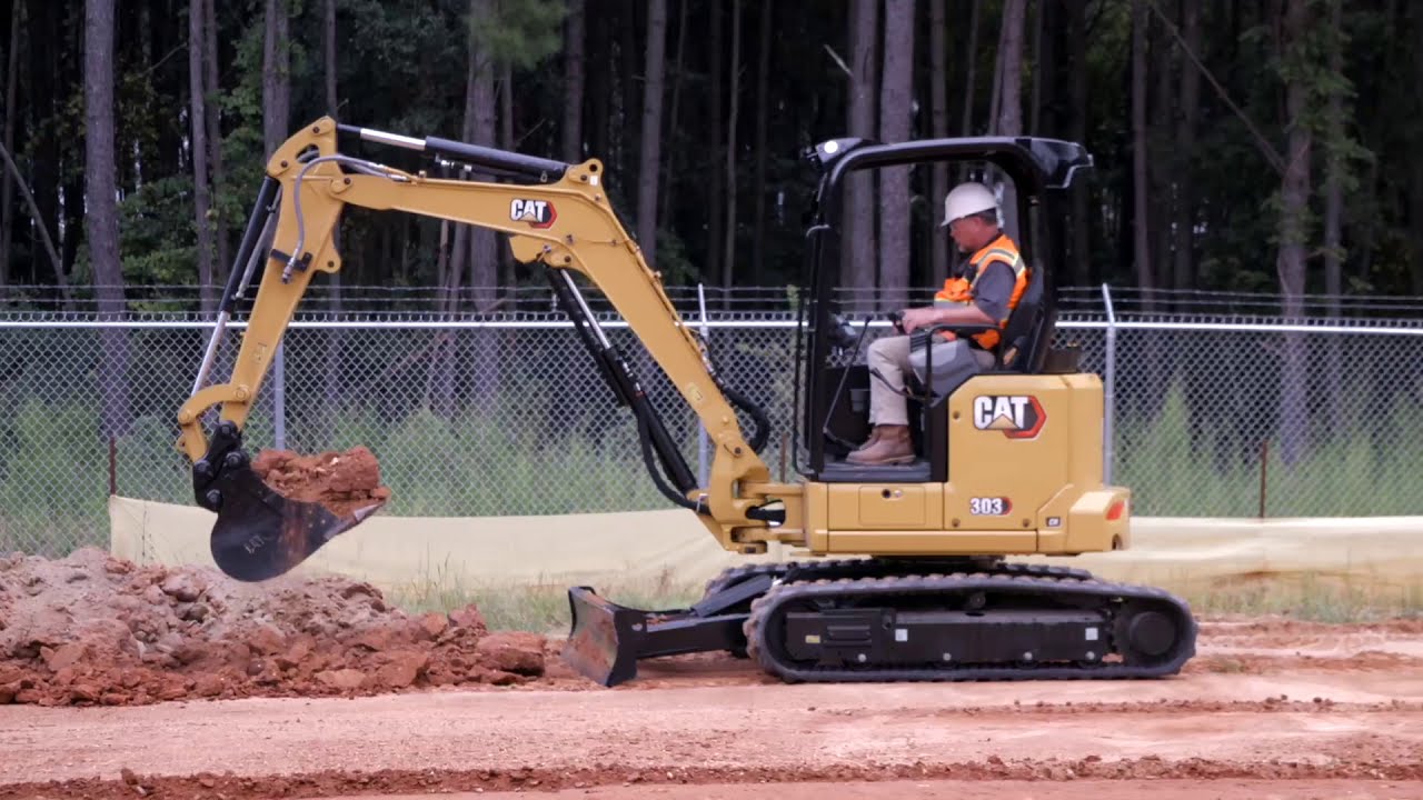 Introducing the Next Generation Cat 302.7 CR, 303 CR and 303.5 CR Mini Excavators