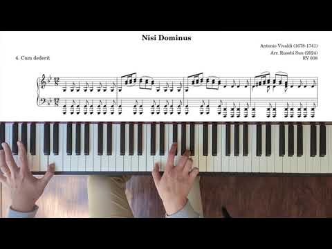 Vivaldi - Nisi Dominus, RV 608: 4. Cum dederit (piano transcription)