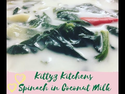 Spinach in Coconut Milk or Rourou or Lolo