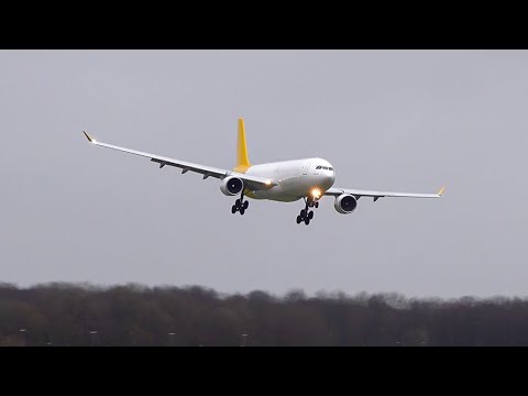 37 SPECTACULAR Hard Landings & Crosswind Arrivals (+ go-arounds) | Amsterdam Schiphol Plane Spotting