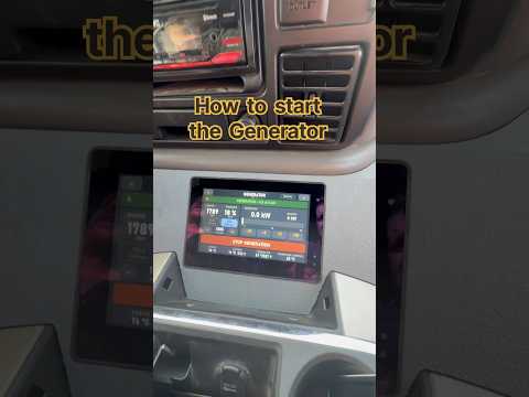 How to start the generator on an Edison truck in manual mode